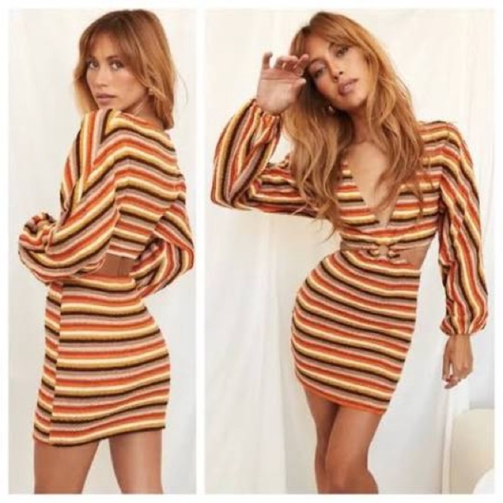 12th Tribe Multicolor Striped Dress